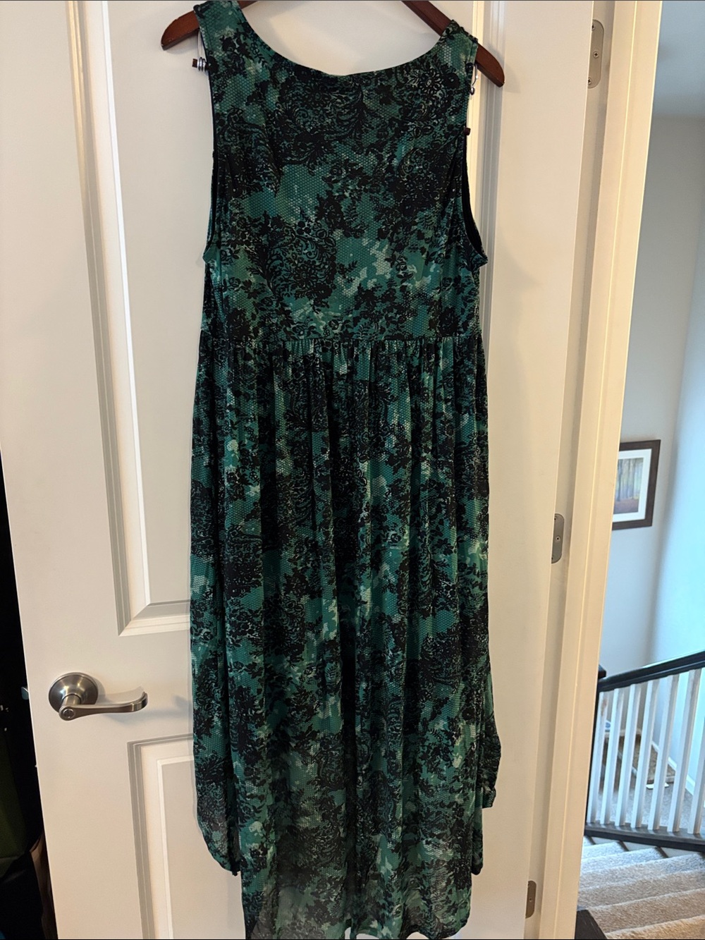 torrid Teal and Black High-Low Dress - Picture 2 of 5